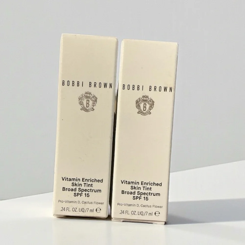 Bobbi Brown Vitamin Enriched Skin Tint Golden 2 Duo NIB .24 fl oz Each